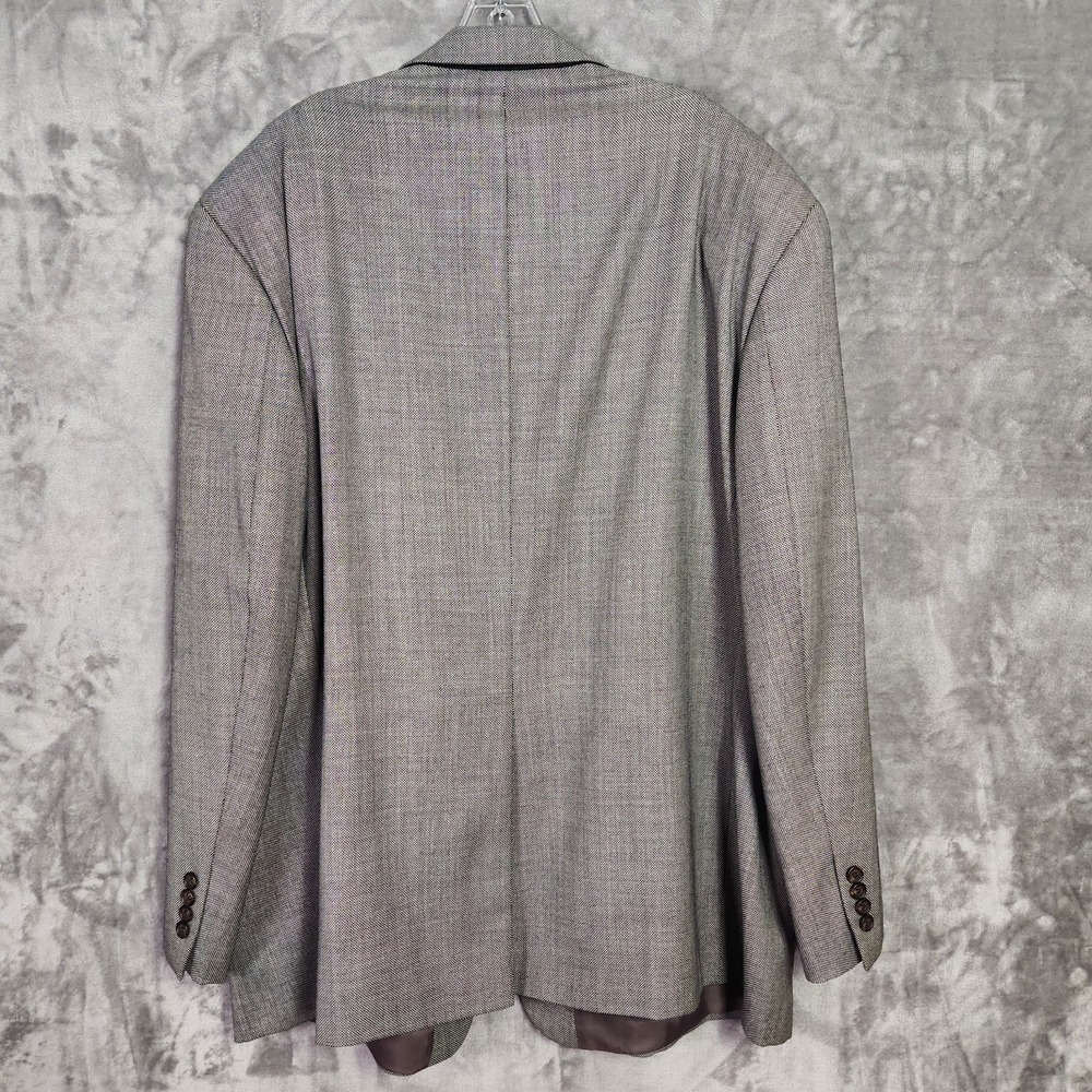 Lauren Ralph Lauren Blazer Mens 50R Gray Birdseye Wool Classic Preppy Career - Picture 3 of 10